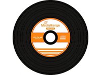 MediaRange MR225 CDR80 700MB 52x (50) Spindle Vinyl Retro Disk black