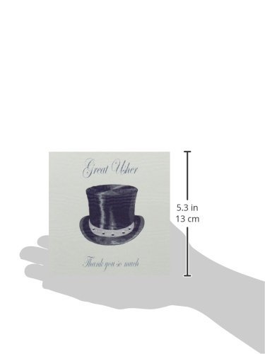 WHITE COTTON CARDS Usher Thank You So Much Wedding Handmade Card, White, PD20, 13.5cm x 13.5 cm - Image 2