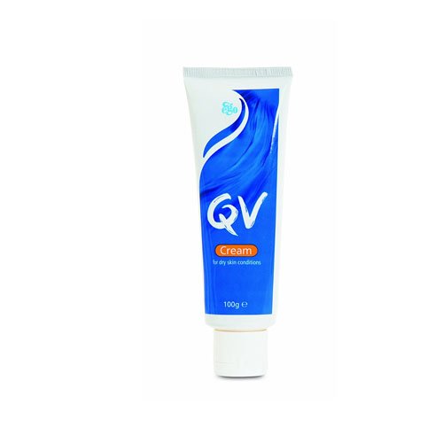 QV Cream with 10% Glycerin (100g) Rich Protective Moisturiser for Sensitive Dry Skin, Fragrance Free