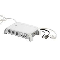 C2G 80869 Legrand Schuko Standard Meeting Room Multi-Outlet with Non-Manageable Switch