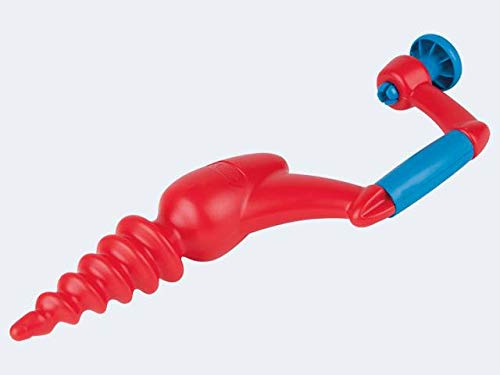 Hape E8180 Sand Drill Bit Medium, Beach Toy/Sand Toy, Red, for Kids 24 Months and Up, Mittel