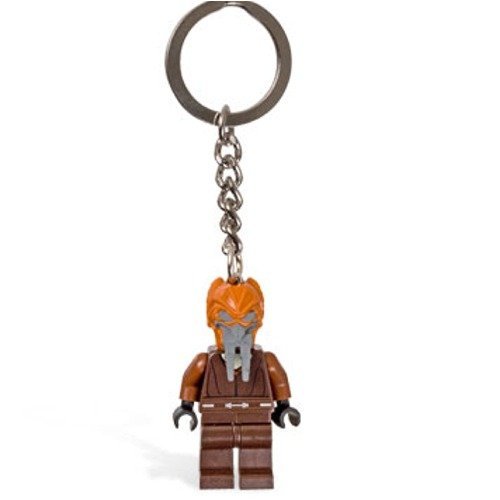 LEGO Star Wars Plo Koon Keychain, Modern, Gray, Multicolored, Men, Brown