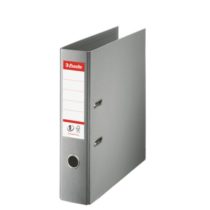Esselte A4 Lever Arch File, Grey, 72mm Spine, Plastic, 1 Pack , 811380