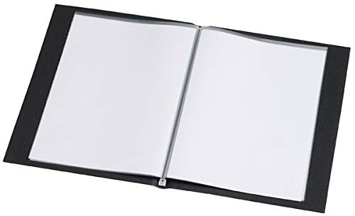 Rillstab Original Display Book (10 Transparent/Clear Pockets), Black, A5