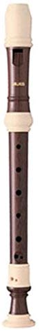 Aulos 703W Series "Haka" Descant Recorder, Modeled on the Iconic Richard Haka Design, Brown/Ivory ABS Construction