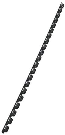 Leitz Plastic Comb Binding Spines 6mm Black - Pack of 100