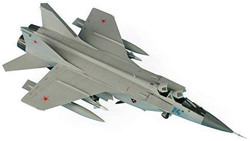 Zvezda Z7229 Mig-31 Interceptor Aircraft Model Kit 1: 72 Scale, Silver, 34.5 cm x 6 cm x 24.5 cm - Image 3