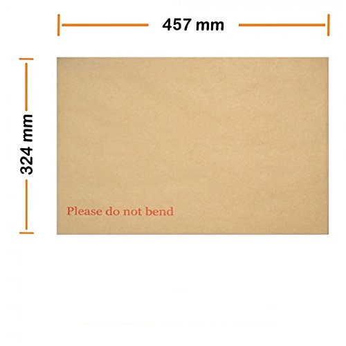 Arpan A3 C3 Manilla Hardback Envelopes 457mm x 324mm Board Backed Do Not Bend Self Seal