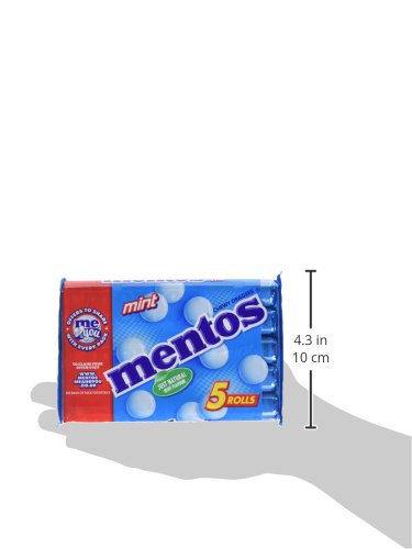 MENTOS - Soft Mints - Crisp Outer Shell and Soft Centre - Mint Flavour x 5 Rolls, 5 Rolls (38 g each) - Image 3