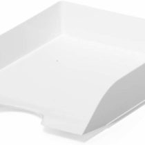 Durable Vivid Plastic Letter Tray - White