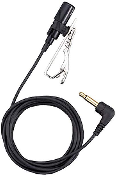Olympus OM SYSTEM ME15 Professional Tie-Clip Lavalier Microphone for Presentations and Recording, Black