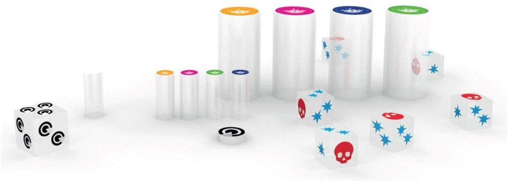 ASMODEE- T.I.M.E Stories Transparent Set, Multicoloured (ADESCTSAC01)