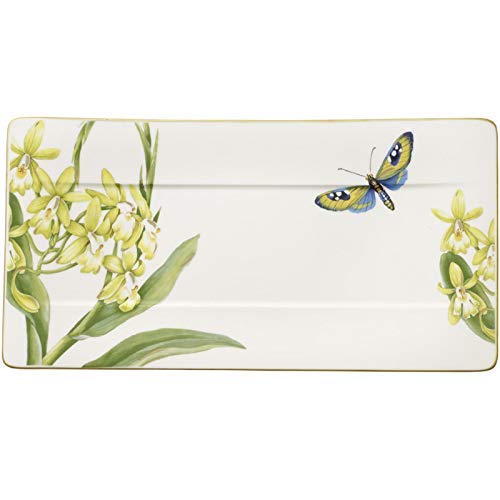 Villeroy & Boch 1035142581 Amazonia Serving Plate, Blue,gold,red, 35 x 18 cm