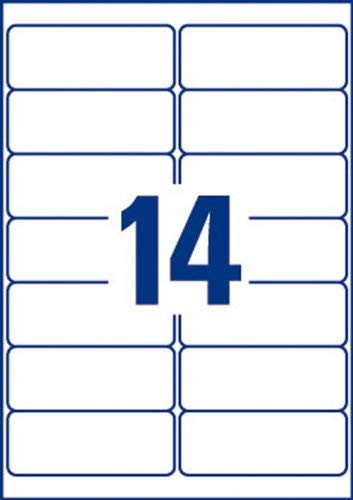 Avery Smudge Free, Printable, Address Labels, Quickdry, 99.1 x 38.1 mm, White, 14 Labels per Sheet - Image 3