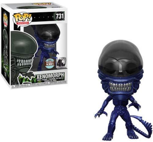 Funko Vinyl POP! MOVIES SPECIALTY SERIES: Alien 40th - Xenomorph (Blue Metallic), Multi-coloured, One-Size
