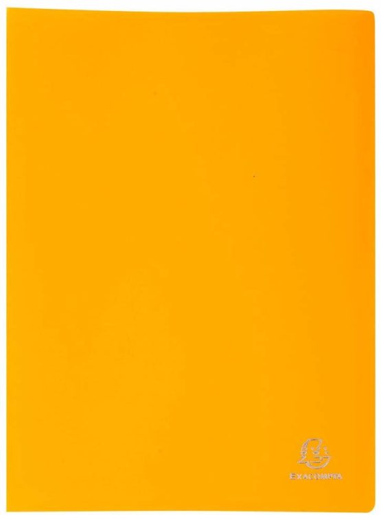 Exacompta Soft PP Display Book, A4, 30 pockets - Yellow