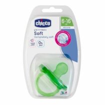 Chicco 00002712310000 "Physio Soft" Teat, 6m+, Silicone, 1 Piece, Neutral, Green