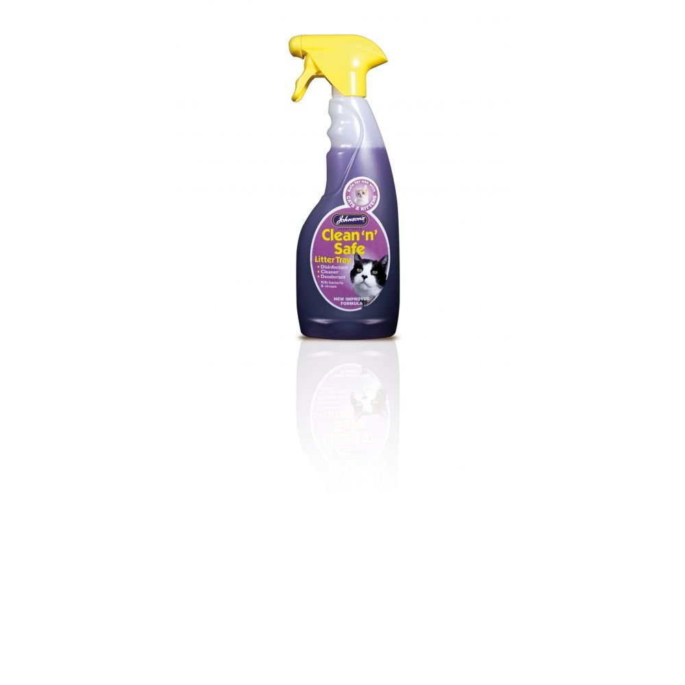 Johnson's Vet Clean 'n' Safe Cat Litter Disinfectant Tray (Purple), Clear