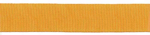 Berisfords Grosgrain, Polyester, Gold, 10.4 x 10.4 x 2.9 cm, 25mm
