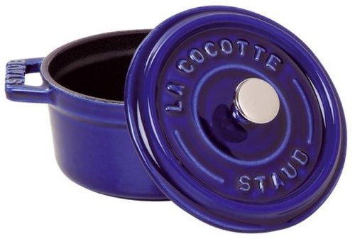STAUB 40510-265-0 Cocotte Round 22cm Dark Blue - Image 2