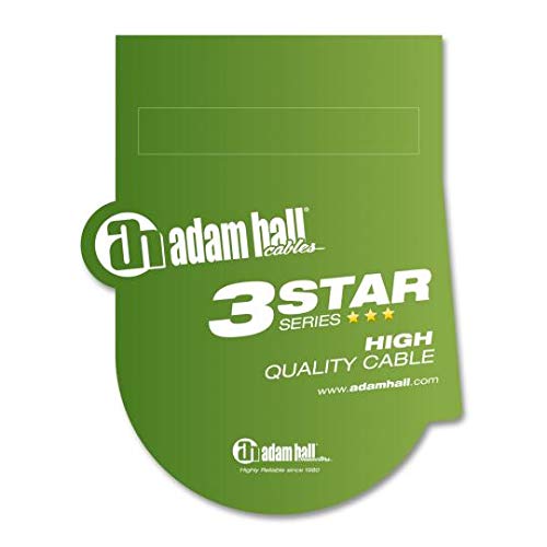 Adam Hall 3 Star Series 3m 2x 6.3mm Jack Mono to 2x 6.3mm Jack Mono Audio Cable, Black, 3 m - Image 2