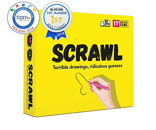 Scrawl Adult Board Game, Multicoloured, 28 x 26 x 40 cm