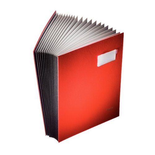 Leitz 57000135 Expandable Signature Book with 20 Card Dividers, A4, Blue, 57000035 - Image 2