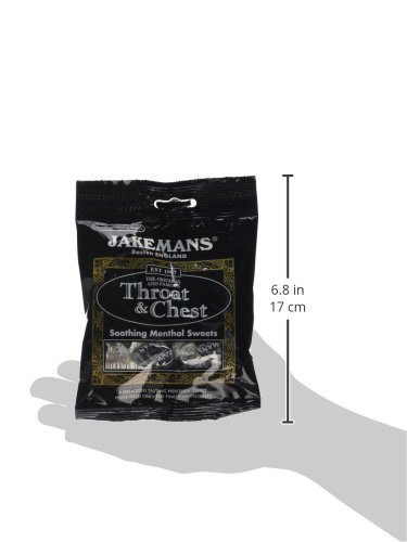 Jakemans Throat and Chest Flavour 100g Bags - Pack of 10 - Soothing menthol sweets - Suitable for vegetarians - Image 3