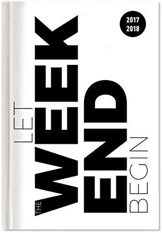 Diary School collegetimer "Typographic 2017/2018 - Weekly - 224 Pages - 15 x 21 cm