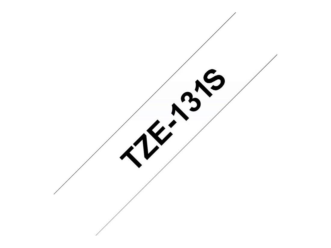 Brother TZe-131S Labelling Tape Cassette, Black on Clear, 12mm (W) x 4M (L), Laminated, Brother Genuine Supplies - Image 2