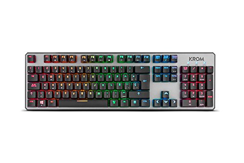 KROM TECLADO KUMA SEMI MECANICO GAMING NEGRO, Black/White, único - Image 2