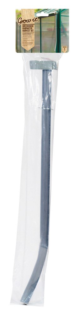Grow It 08877 14 x 4 x 82 cm Greenhouse Rain Water Harvest Kit - Grey, 14x4x82 cm