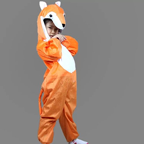 Matissa Kids Animal costumes Boys Girls Pijamas Fancy Dress outfit Cosplay Children (Fox, L (For kids 105-120 cm tall)) - Image 2