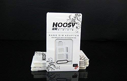 Noosy 4-in-1 Sim Card Adapter Set - White