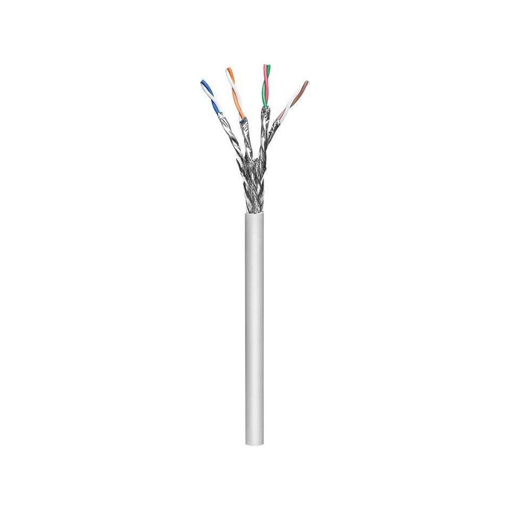 Goobay 96095 CAT 6a Network Cable, S/FTP (PiMF), Grey, 305 m Length, 305 Meter