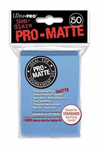 Ultra Pro SLEEVES Pro-Matte d12 Card Game (Light Blue)
