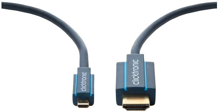 Clicktronic 70329 Casual Micro-HDMI Adapter Cable with Ethernet, 3m Length, Ral, 3.00 m - Image 2
