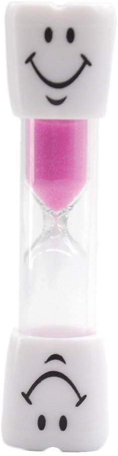 AKORD Children’s Sandglass Timer for Brushing Teeth Toothbrush Timer, Pink, 2 Minutes