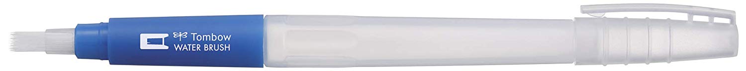 Tombow WB-FL-1P Brush with Water Reservoir (Empty), Flat Brush Tip, Flach - Image 3