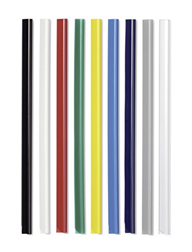 Durable A4 Spine Bar 6mm Transparent - Pack of 100 - Quick and Easy Binding for Unpunched Documents - Holds Up to 60 A4 Sheets - Image 2