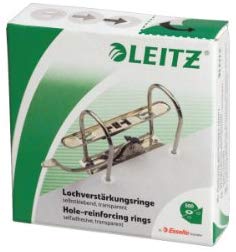 Hole Reinforcers Label Pack of 500, Leitz 1706, Weiß Transparent, 500er Pack