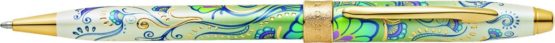 CROSS Botanica Green Daylily / Ballpoint Pen with 23CT Gold-Plated Appointments incl. Premium Gift Box / Refillable Medium Ballpen