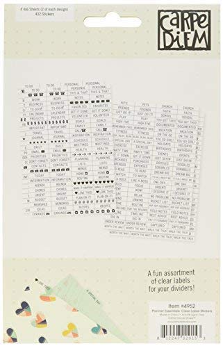 Simple Stories 4952 Planner Essentials Clear Stickers, Multi-Colour, 4 x 6-Inch, Pack of 4, Color Wash, Ditsy Floral - Image 4