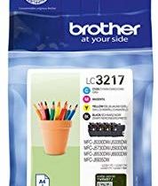 Brother LC-3217 Ink Cartridges Value Pack with Multicolour (Black, Cyan, Yellow and Magenta)