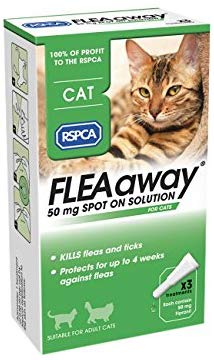 RSPCA FleaAway Spot On Solution for Cats 50 mg, 50mg (pack of 1)