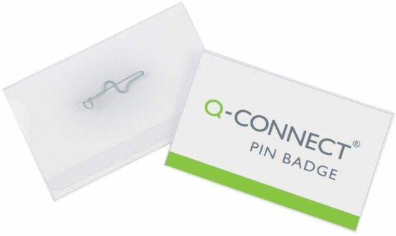 Q-Connect KF01564 Pin Badge 54x90mm (Pack of 50)