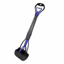 JINGUWU Dog Pooper Scooper, 28 Inch Long Handle Walking Poo Remover Grabber Picker for Clean Up Medium and Large Dogs Animal Waste or Garden Garbage, No Need To Stoop