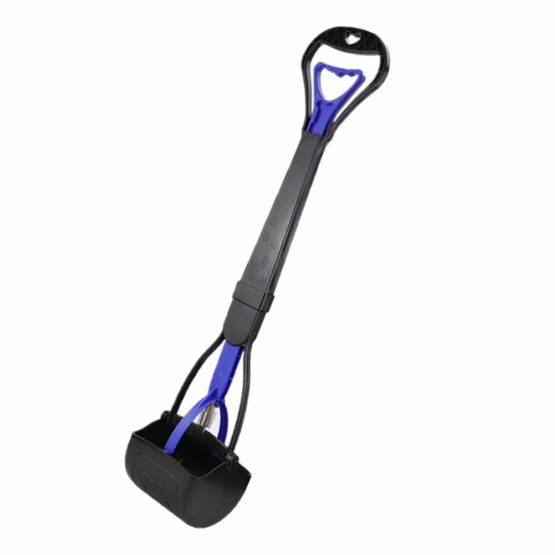 JINGUWU Dog Pooper Scooper, 28 Inch Long Handle Walking Poo Remover Grabber Picker for Clean Up Medium and Large Dogs Animal Waste or Garden Garbage, No Need To Stoop