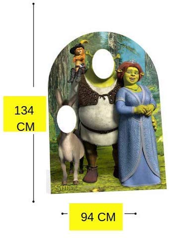STAR CUTOUTS STSC821 Offical Lifesize Cardboard Cutout Party Decoration & Fun Gift Shrek Fiona Donkey Child Size Stand in Height 134cm - Image 3