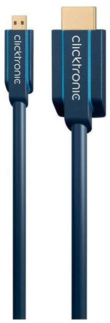 Clicktronic 70329 Casual Micro-HDMI Adapter Cable with Ethernet, 3m Length, Ral, 3.00 m - Image 4